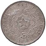 PARAGUAY Peso 1889 - KM 5 AG (g 25,00)