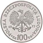 POLONIA 100 Zlotych 1973 Proba - AG In slab ... 