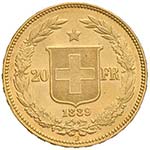 SVIZZERA Confederazione - 20 Franchi 1889 - ... 