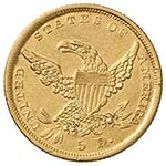 USA 5 Dollari 1838 D - Fr. 140 AU (g 8,30) ... 