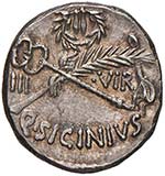 Sicinia - Q. Sicinius - Denario (49 a.C.) ... 