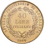 MILANO Governo provvisorio (1848) 40 Lire ... 