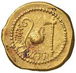Giulio Cesare - Aureo (inizi del 46 a.C., A. ... 