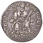 Paolo IV (1555-1559) Ancona - Testone - ... 