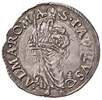Paolo IV (1555-1559) Grosso - Munt. 21 AG (g ... 