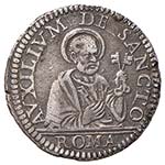 Clemente IX (1667-1669) Grosso - Munt. 10-11 ... 