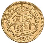 SPAGNA Carlo III (1759-1788) Mezzo escudo ... 