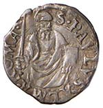 Paolo IV (1555-1559) Baiocco - Munt. 22 AG ... 