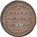 Pio VI (1775-1799) Gubbio - 1/2 Baiocco 1790 ... 