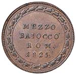 Leone XII (1823-1829) 1/2 Baiocco 1825 A. II ... 