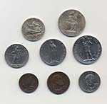 PIO XI (1929-1938) 10,5,2 e 1 lira, 50,20,10 ... 
