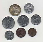 PIO XI (1929-1938) 10,5,2 e 1 lira, 50,20,10 ... 