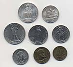 PIO XII (1939-1958) 10, 5, 2 e 1 lira, 50, ... 