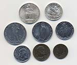 PIO XII (1939-1958) 10, 5, 2 e 1 lira, 50, ... 