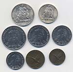 PIO XII (1939-1958) 1010, 5, 2 e 1 lira, 50, ... 