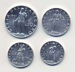 PIO XII (1939-1958) 10, 5, 2 e 1 lira 1951 - ... 