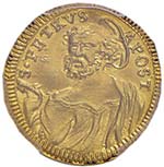 Clemente XI (1700-1721) Mezzo scudo d’oro ... 