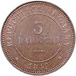 Bologna - 3 Baiocchi 1849 3 piano – ... 