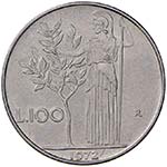 REPUBBLICA ITALIANA 100 Lire 1972 / – AC RR