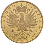 100 Lire 1903 – Nomisma 1045 AU RR In slab ... 