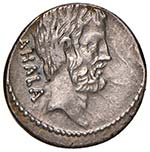 Junia – M. Junius Brutus - Denario (54 ... 