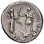 Pompeo Magno - Denario (46-45 a.C.) Testa di ... 