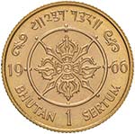 BHUTAN Sertum 1966 – Fr. 3 AU (g 8,00)