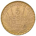 URUGUAY 5 Pesos 1930 – Fr. 6 AU (g 8,48) ... 