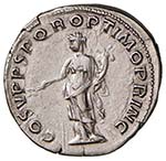 Traiano (96-117) Denario - Testa laureata a ... 