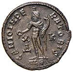 Galerio (305-311) Follis (Alessandria) Testa ... 