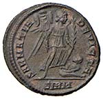 Costantino (306-337) Follis (Sirmium) Testa ... 