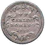 Pio VI (1774-1799) Carlino 1777 - Munt. 86 ... 