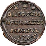 Pio VI (1775-1799) Pergola - 2 Baiocchi ... 