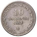 Pio IX (1846 - 1878) Bologna - 10 Baiocchi ... 
