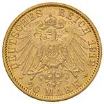 GERMANIA Prussia Wilhelm II (1888 - 1918) 20 ... 