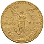 MESSICO 50 Pesos 1922 -  AU (g 41,76)