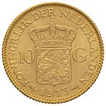 OLANDA Wilhelmina III (1890-1948) 10 Gulden ... 