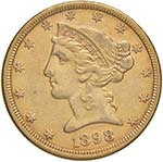 USA 5 Dollari 1898 S - ... 
