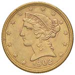 USA 5 Dollari 1902 S - ... 