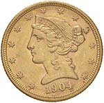 USA 5 Dollari 1904 - Fr. ... 