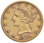 USA 5 Dollari 1904 S - ... 