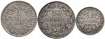 Pio IX (1846-1870) Lotto di tre monete in ... 