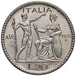 Vittorio Emanuele III (1900-1946) 20 lire ... 