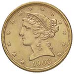 USA 5 Dollari 1903 S - ... 