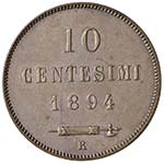 SAN MARINO - 10 Centesimi 1894 - Pag. 372 CU