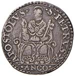 Pio IV (1559-1565) Ancona - Testone - Berman ... 
