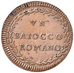 Pio VI (1774-1799) Baiocco A. XI - Munt. 128 ... 