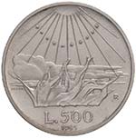 REPUBBLICA ITALIANA 500 Lire 1965 Dante ... 