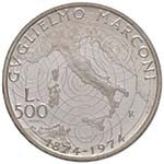 REPUBBLICA ITALIANA 500 Lire 1974 Marconi ... 