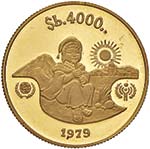 BOLIVIA 4.000 Pesos 1979 - Fr. 44 AU (g ... 
